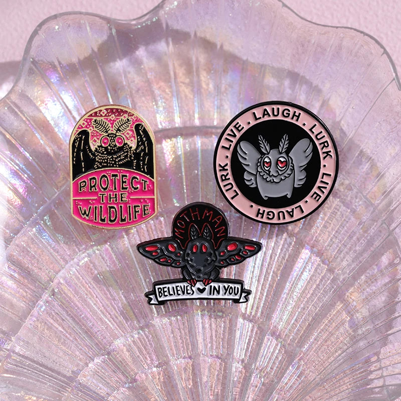 Mothman Is Gay Pins