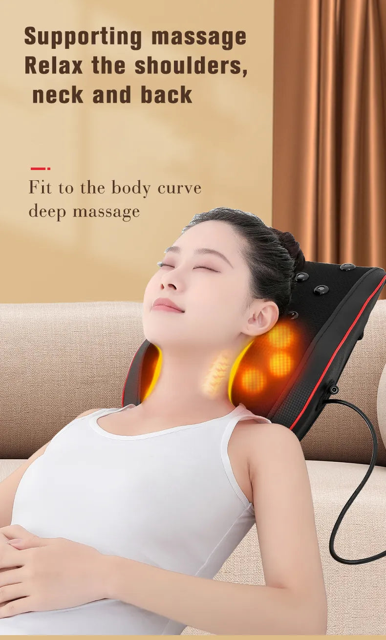 Neck, Shoulder And Back Massager with Hot Compress.