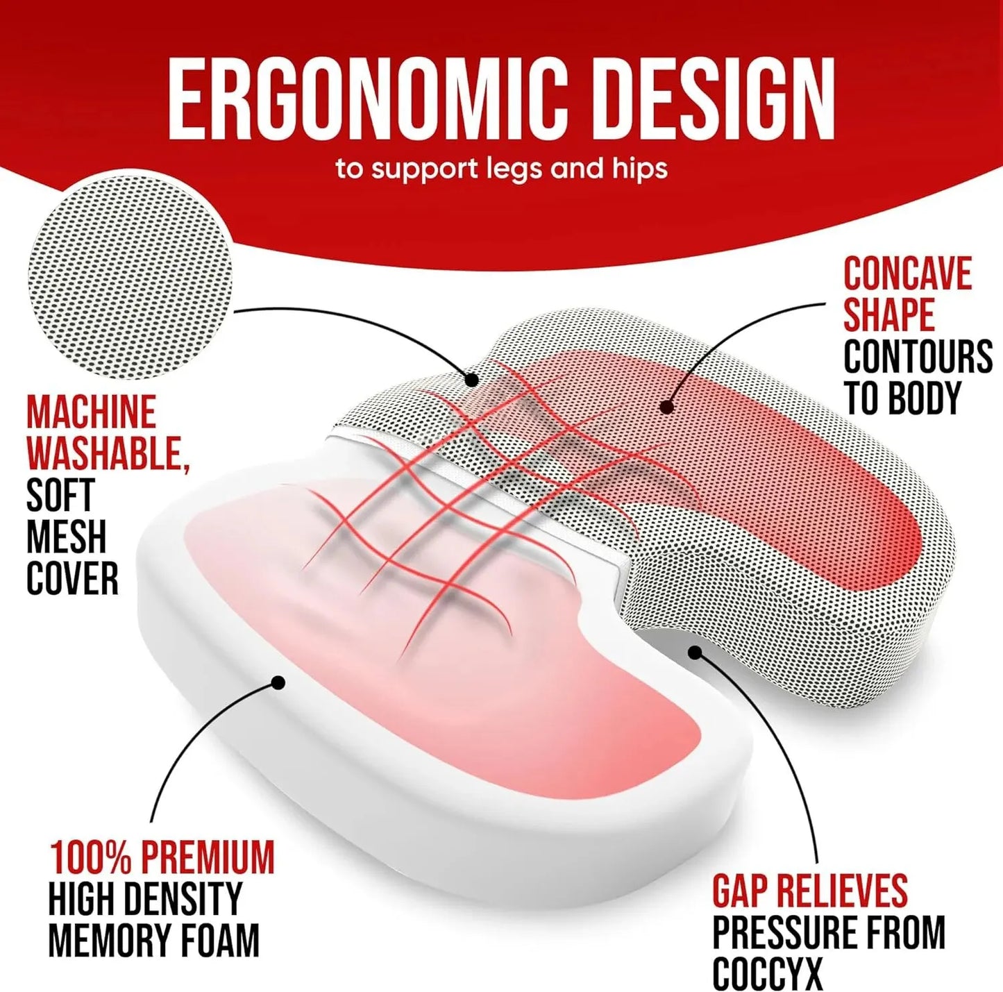 Memory Foam Chair Support